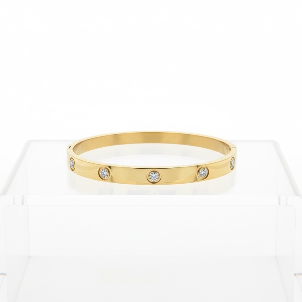 Jennifer Miller yellow gold stacking bracelet NIB